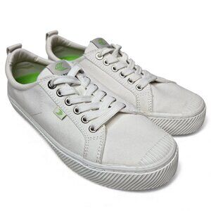 Cariuma OCA White Low Canvas Sneaker Cap Toe Everyday Cork Insoles 9.5